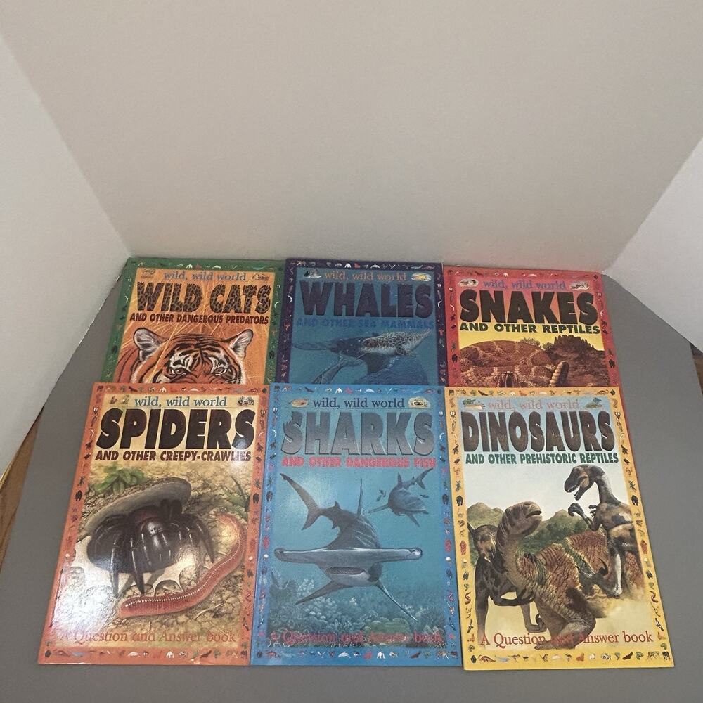Wild, Wild World A Question and Answer Book Animal Series Paperback Lot of 6